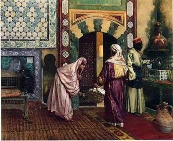 unknow artist Arab or Arabic people and life. Orientalism oil paintings  373